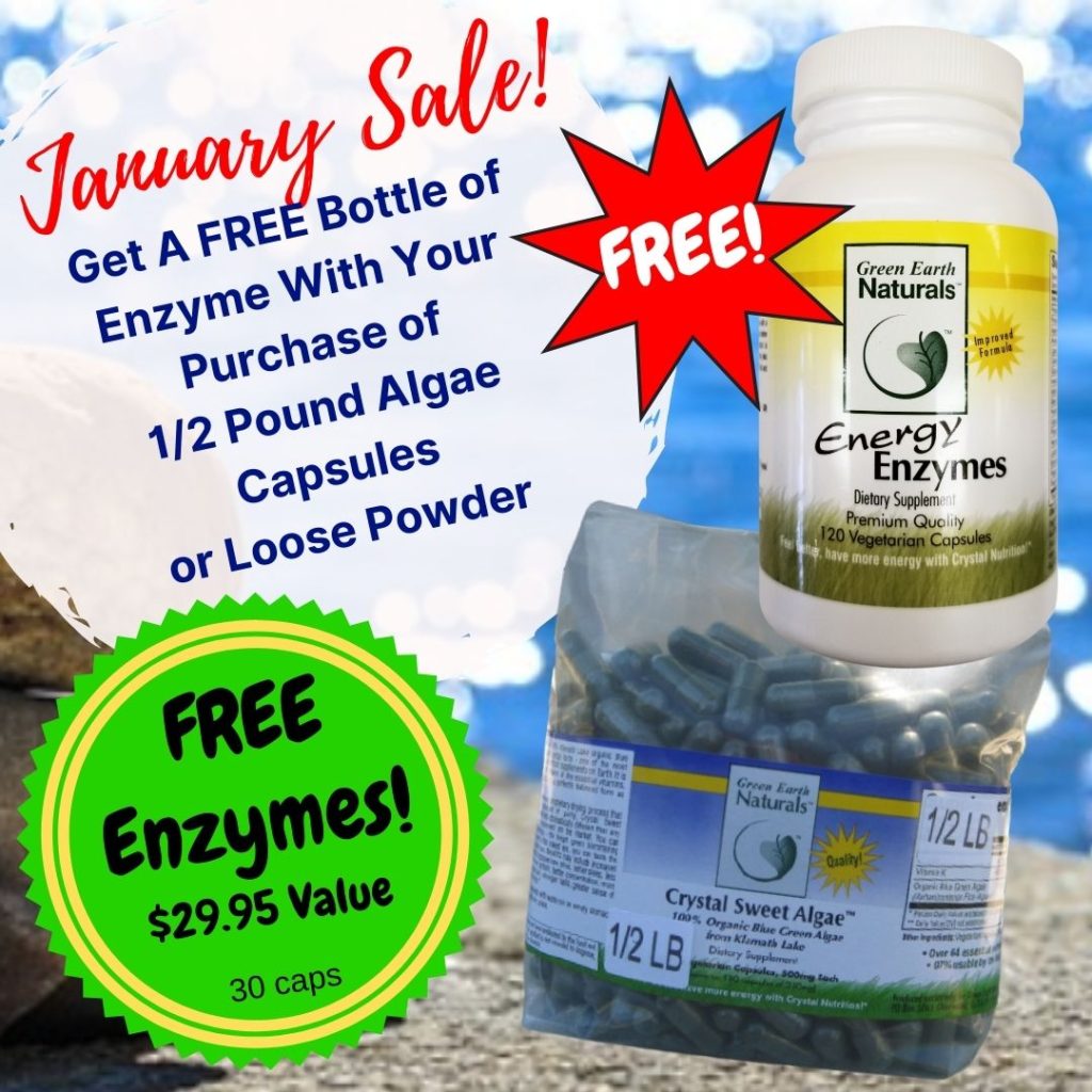 Januarys sale free enzymes with blue green algae