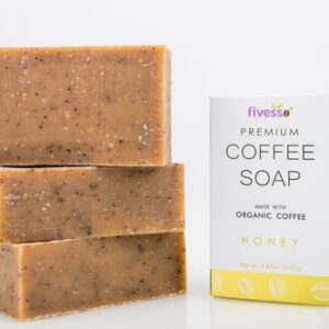 Honey - Premium Coffee Soap Bar (Pack of 3 Bars)